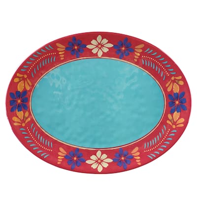 HiEnd Accents Bonita Melamine Collection Serving Platter, 1 PC