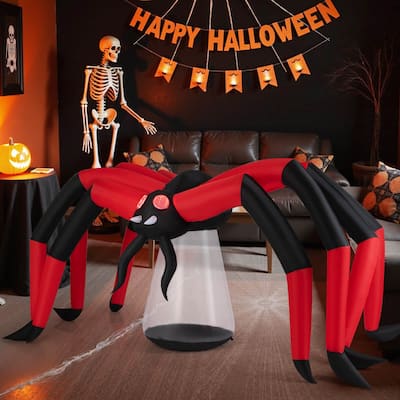 5 FT Inflatable Spider Halloween Decoration Blow Up Yard Scary Décor