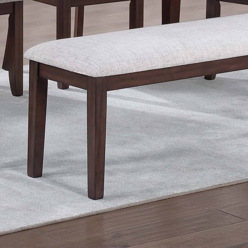 2-Seater Upholstered Dining Bench Modern Classic Cushion Padded Seat Bench for Kitchen Table Dining Room