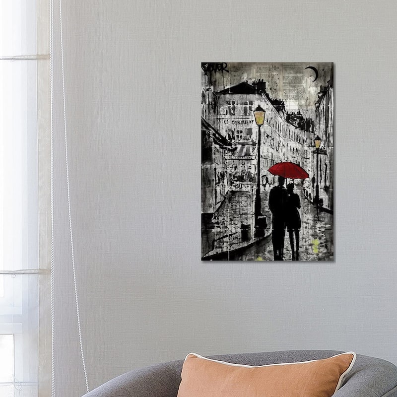 iCanvas "Rainy Promenade" by Loui Jover Canvas Print - 26x18x1.5