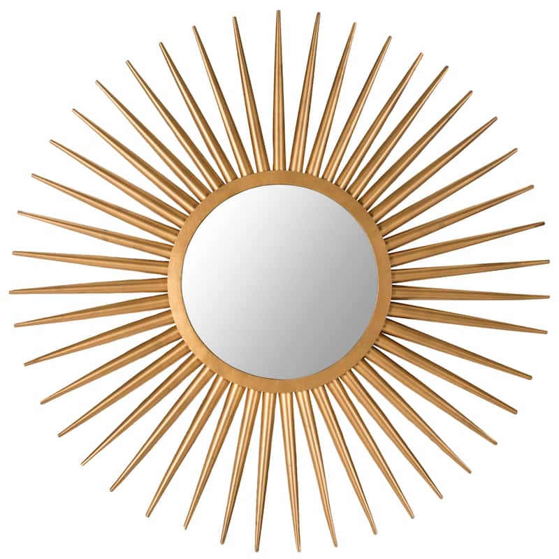 SAFAVIEH Kelsie Flair Gold Sunburst 36-inch Decorative Mirror - 36" x 36" x 1" - 36Wx36Dx1H