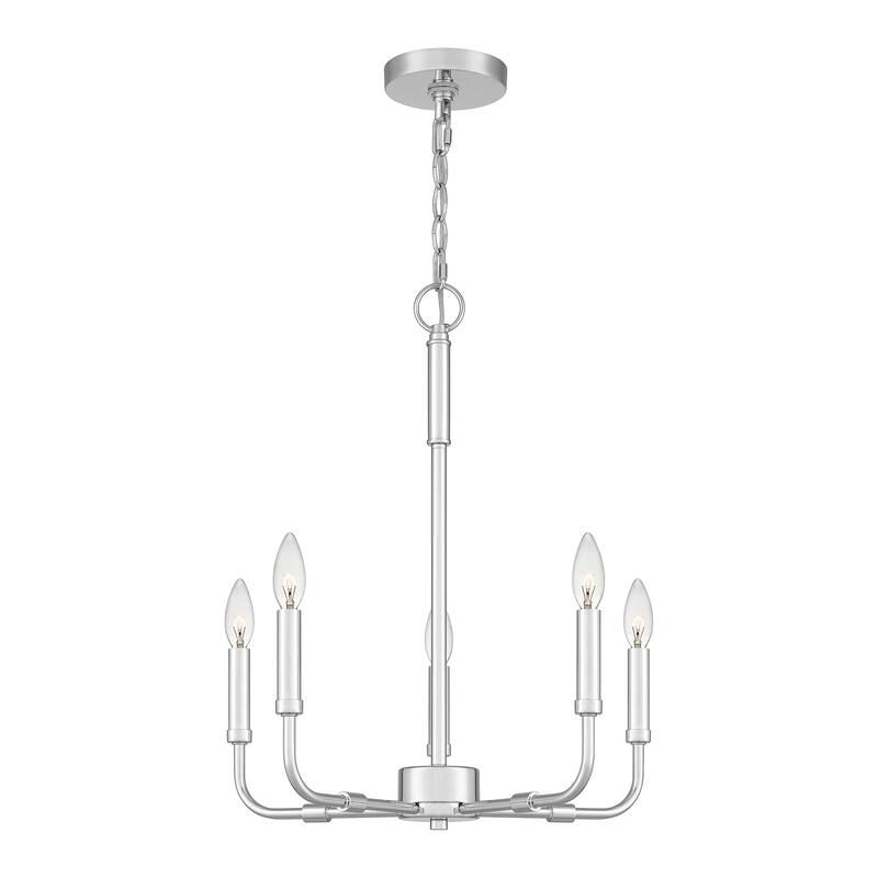 Quoizel Abner Steel 5-light Chandelier