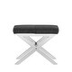 preview thumbnail 19 of 21, Southport Linen 22-inch Chrome Finish Metal Stool by iNSPIRE Q Bold