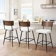 preview thumbnail 56 of 136, 26"/29" Faux Leather Swivel Counter/Bar Stools Set of 2/3 Set of 3 - White - Bar Height