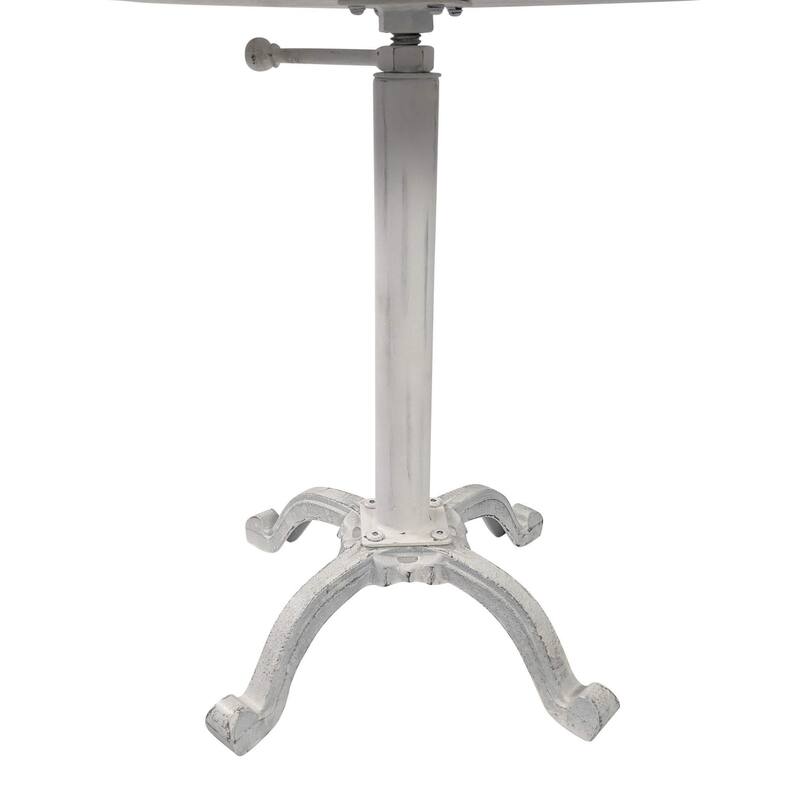 Vintage Style Adjustable Table with Upturned Feet - 22" - White
