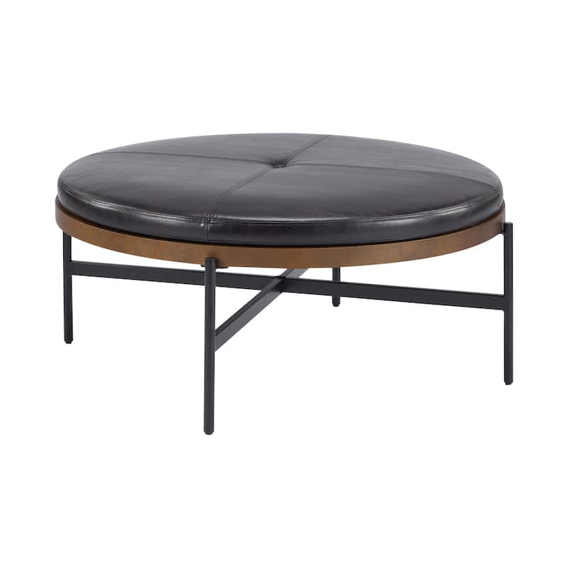 Christopher Knight Home - Sunfay Round Cocktail Ottoman for Modern Living Spaces