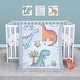 preview thumbnail 2 of 6, Dinosaur Million Years 4 Piece Crib Bedding Set