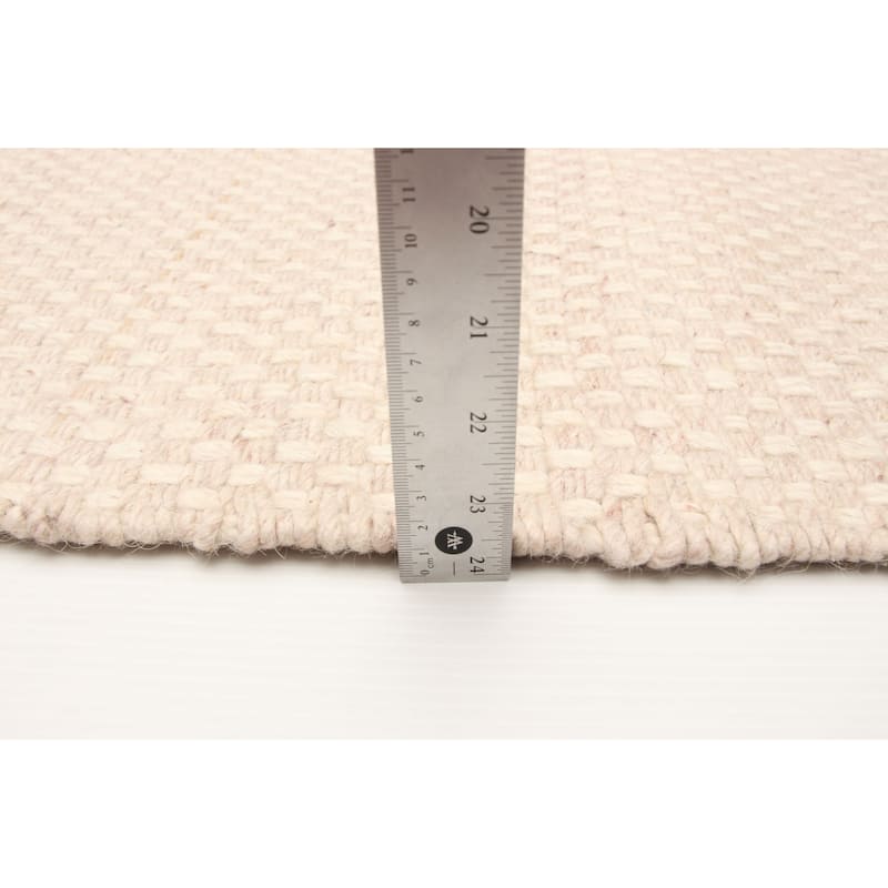 ECARPETGALLERY Hand Tufted Sienna Pink Wool Rug - 4'11 x 7'11