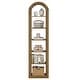 preview thumbnail 11 of 19, 6-Tier Wooden Tall Bookshelf, 74.8 Inches Rustic Arched Bookcase