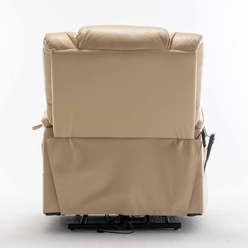 Oversized Recliner Chair Power Electric Lift for Elderly with Side Pockets