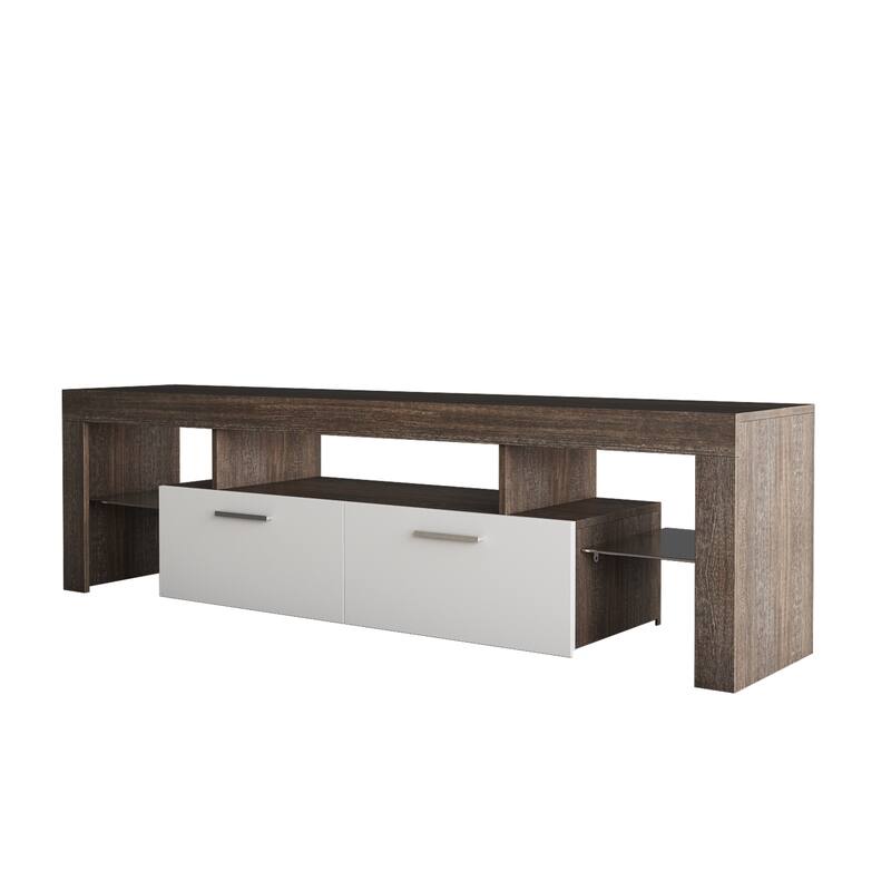 Simple Modern TV Cabinet /TV Console with 16 RGB LED Backlight