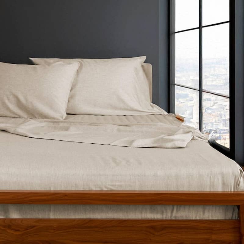 BedVoyage Melange viscose from Bamboo Bed Sheets - Brown - Twin