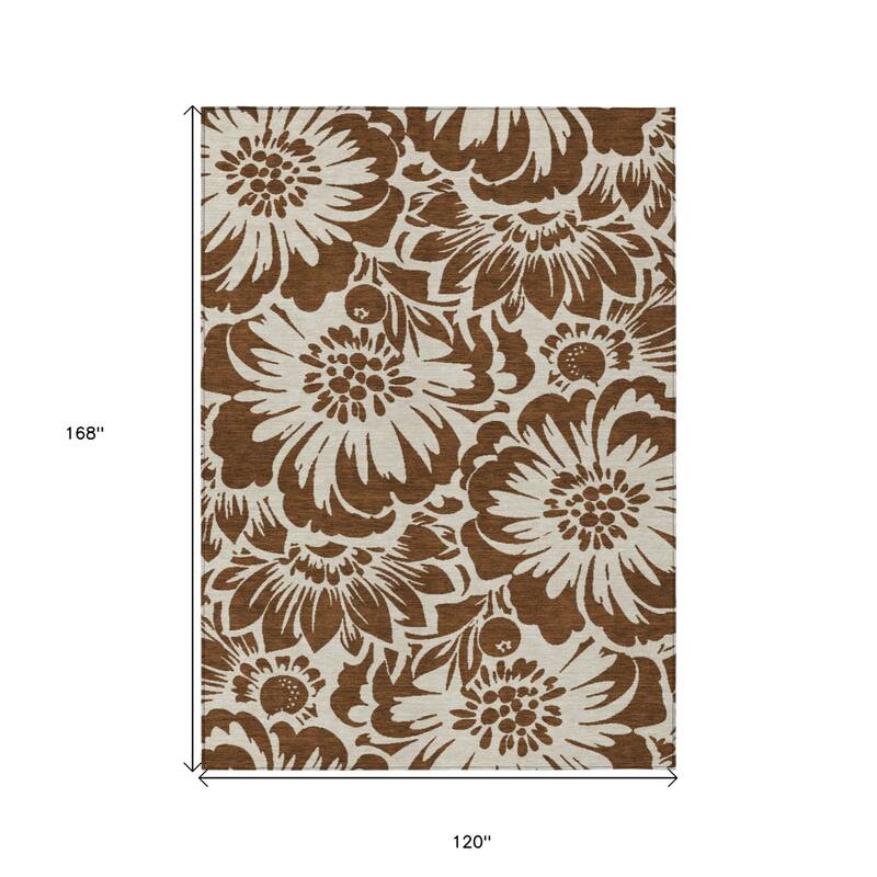 Alfine Garden-Inspired Weather Resistant Versatile Elegance Outdoor Rug