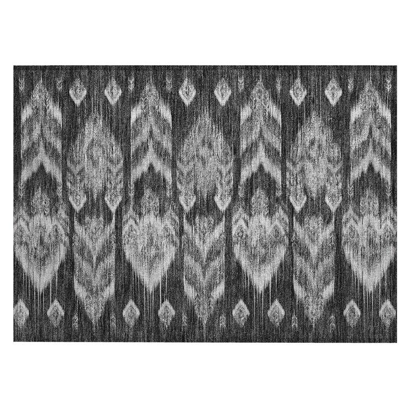 Machine Washable Indoor/ Outdoor Chantille Abstract Boho Rug