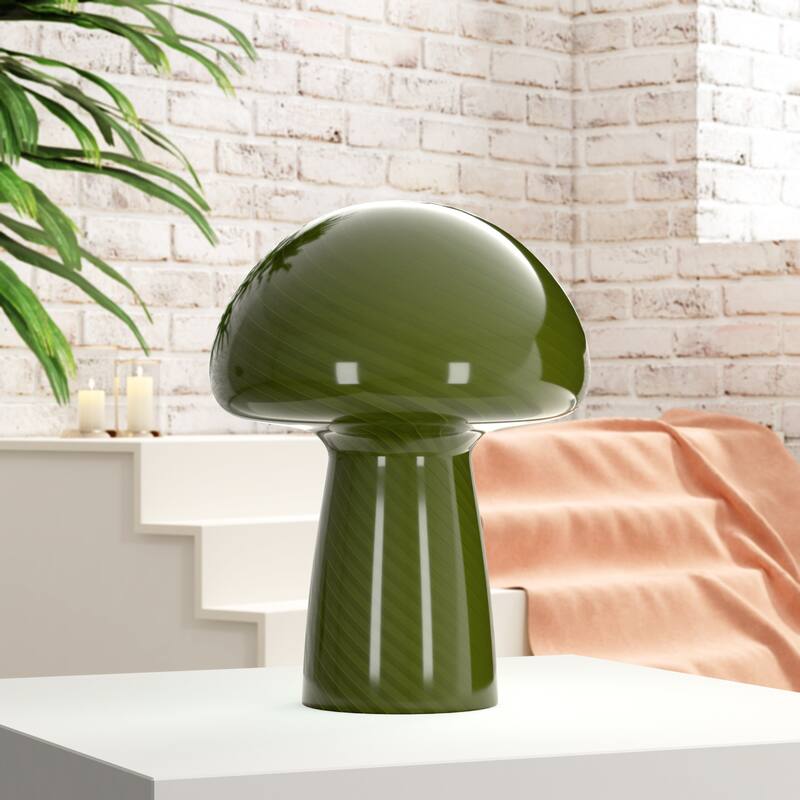 Mushroom Novelty Table Lamp - Green