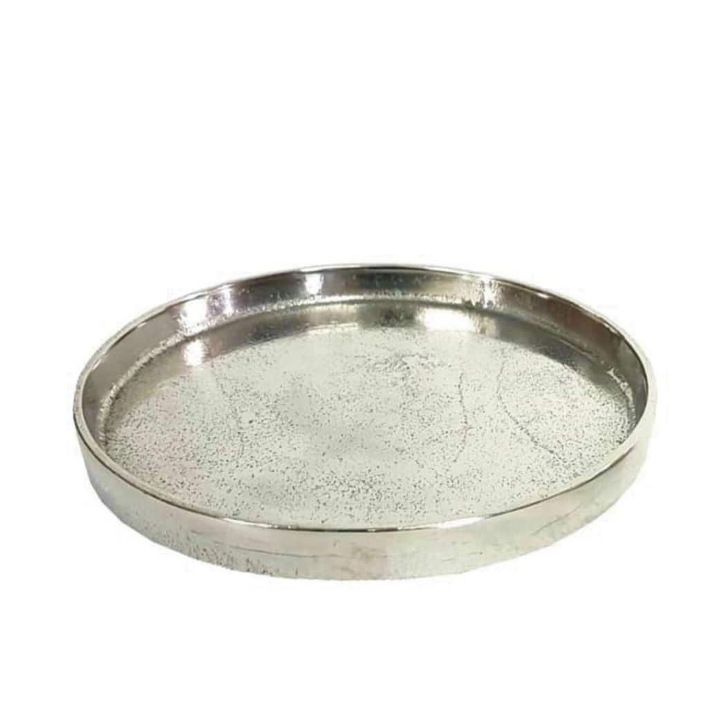 X-Lg. Alum. Round Plate 12.25"Dia Raw Nickel -ST