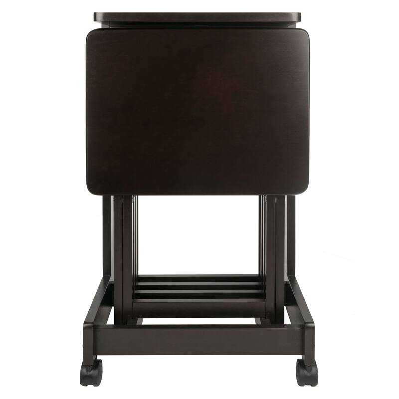 Brienda 5-PC Set Flip Top Snack Table Coffee Finish