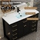 preview thumbnail 9 of 143, Modern Bathroom Vanity with Sink & Faucet Storage Cabinet Set