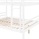 preview thumbnail 43 of 41, Full over Full Wooden Bunk Bed,High Guardrail,Ladder,Kids Teens,Dorm