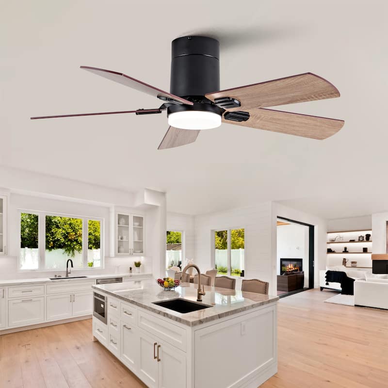 42-inch Ceiling Fans with Light and Remote, Dimmable LED, Quiet Reversible DC Motor,for Bedroom Indoor Outdoor Use