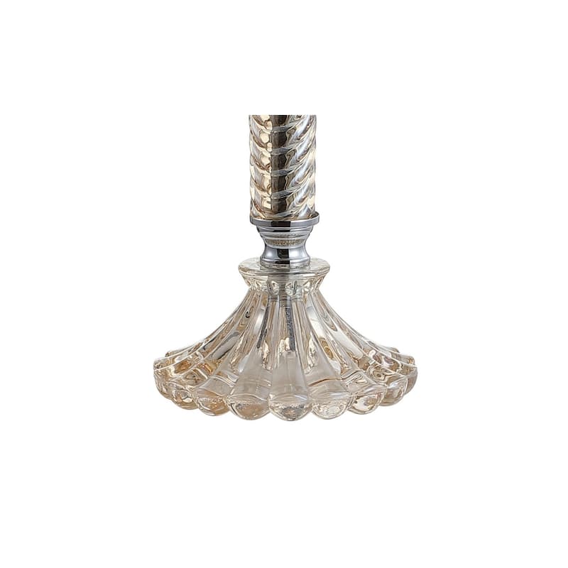 Maddie 32" Glass LED Table Lamp, Champagne (Set of 2) by JONATHAN Y