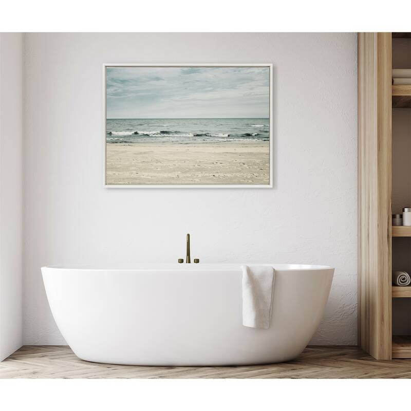 Kate and Laurel Sylvie Beach Framed Canvas by Emiko and Mark Franzen