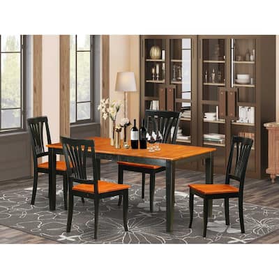 Tuscan Dining Table Set - Kitchen Table & Chairs - 6 Person Dinette Set