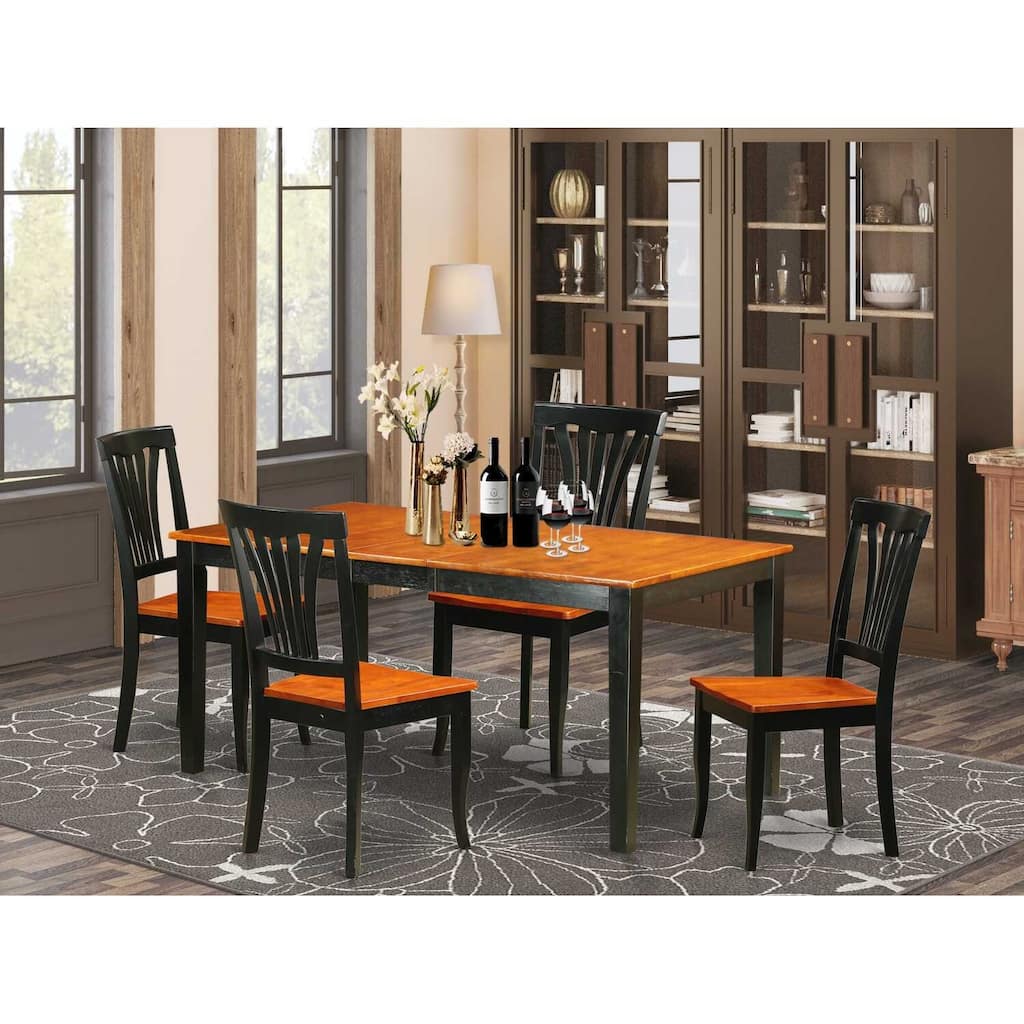 Tuscan Dining Table Set - Kitchen Table & Chairs - 6 Person Dinette Set