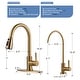 preview thumbnail 6 of 27, WOWOW Single Handle Pull Down Kitchen Faucet with Water Filter Faucet