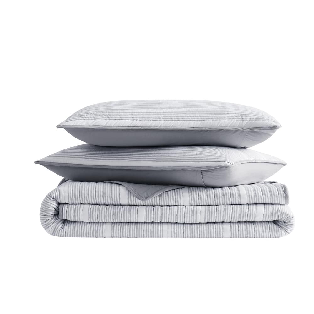 Brooklyn Loom Niari Yarn Dye Stripe Quilt Set