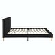 preview thumbnail 11 of 76, Upholstered Platform Bed Frame, Velvet, Wood Support, Modern
