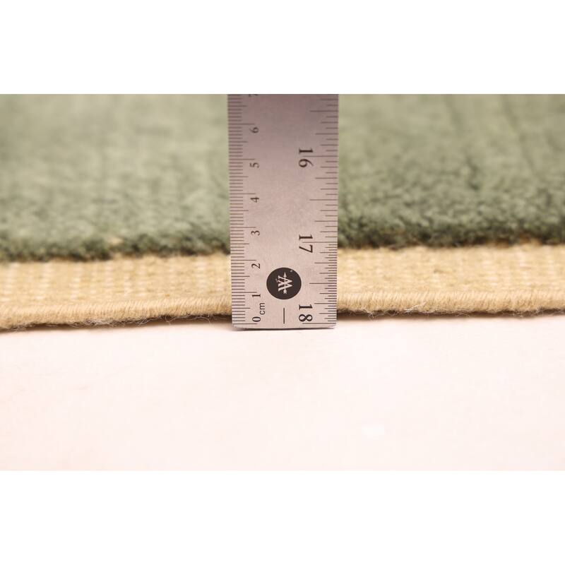 ECARPETGALLERY Hand-knotted Pak Finest Marrakesh Light Green Wool Rug - 9'0 x 12'3