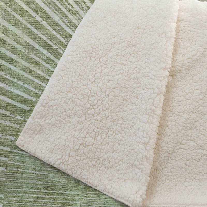 Premium Machine Washable Modern Sun Sherpa Throw Blanket