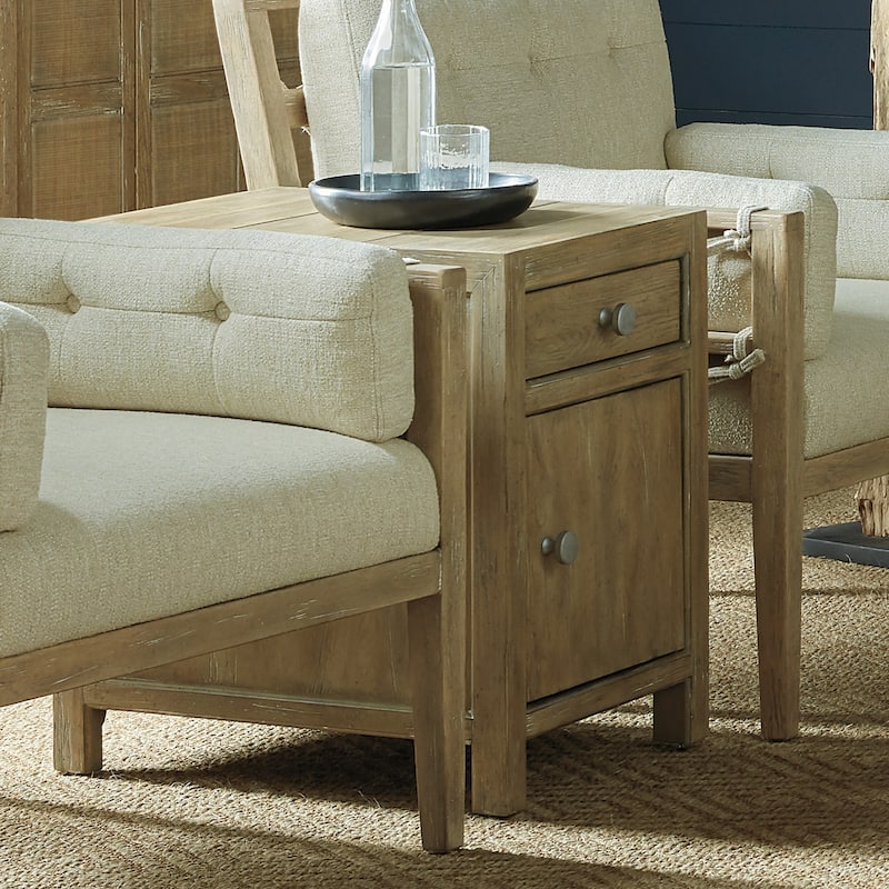Hooker Furniture Surfrider 18" Wide Coastal Casual Chairside Chest End - Driftwood
