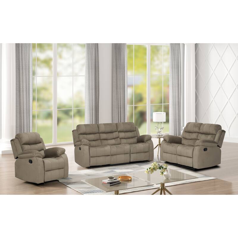 Selena Vinyl 3-Position Comfort Reclining Loveseat