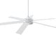 preview thumbnail 18 of 17, 60-in White Wooden Reversible Remote Large Coastal Ceiling Fan with Light