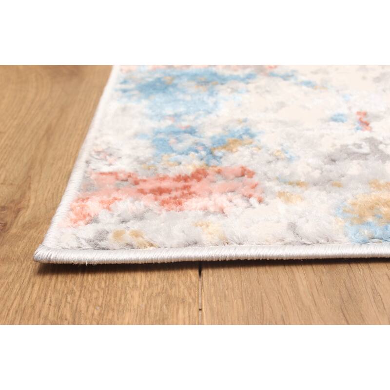 ECARPETGALLERY Machine Made Bronte Ivory Area Rug