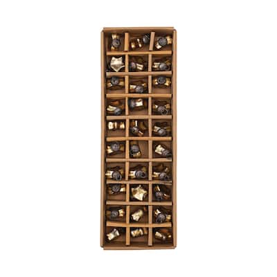 Glass Star Ornaments in Kraft Box, Set of 30 - 15.0"L x 5.0"W x 1.5"H