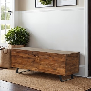 Broadmore 46-inch Acacia Wood Storage Bench