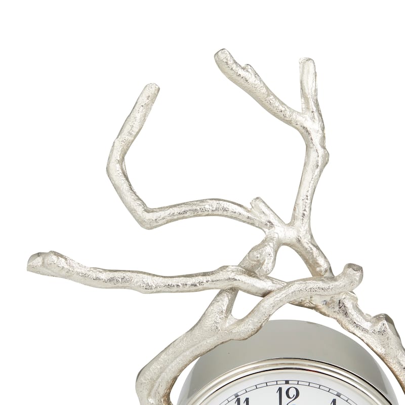 Aluminum Contemporary Clock - 8 x 4 x 13