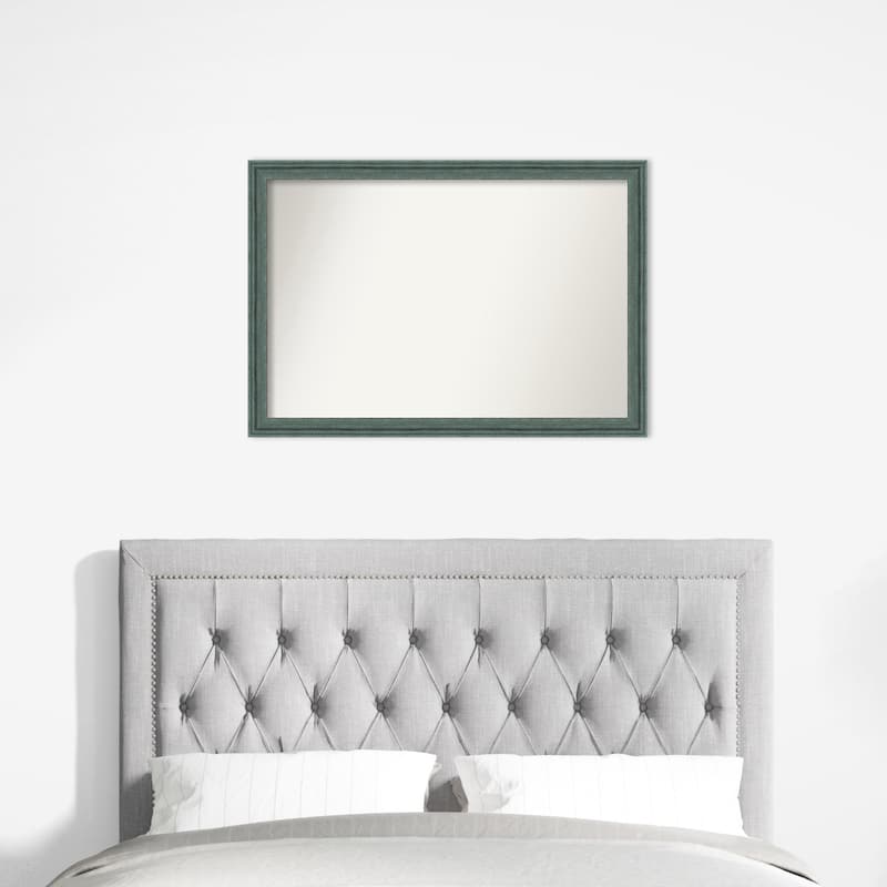 Upcycled Non-Beveled Wood Framed Wall Mirror