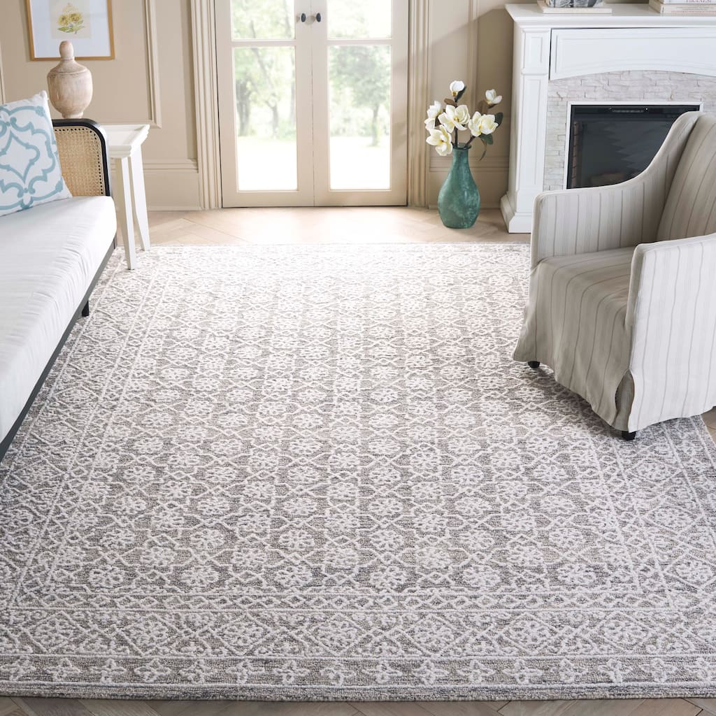 SAFAVIEH Handmade Ebony Franze Modern Wool Rug