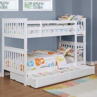 American Classic Traditional Style Twin over Twin Bunk Bed