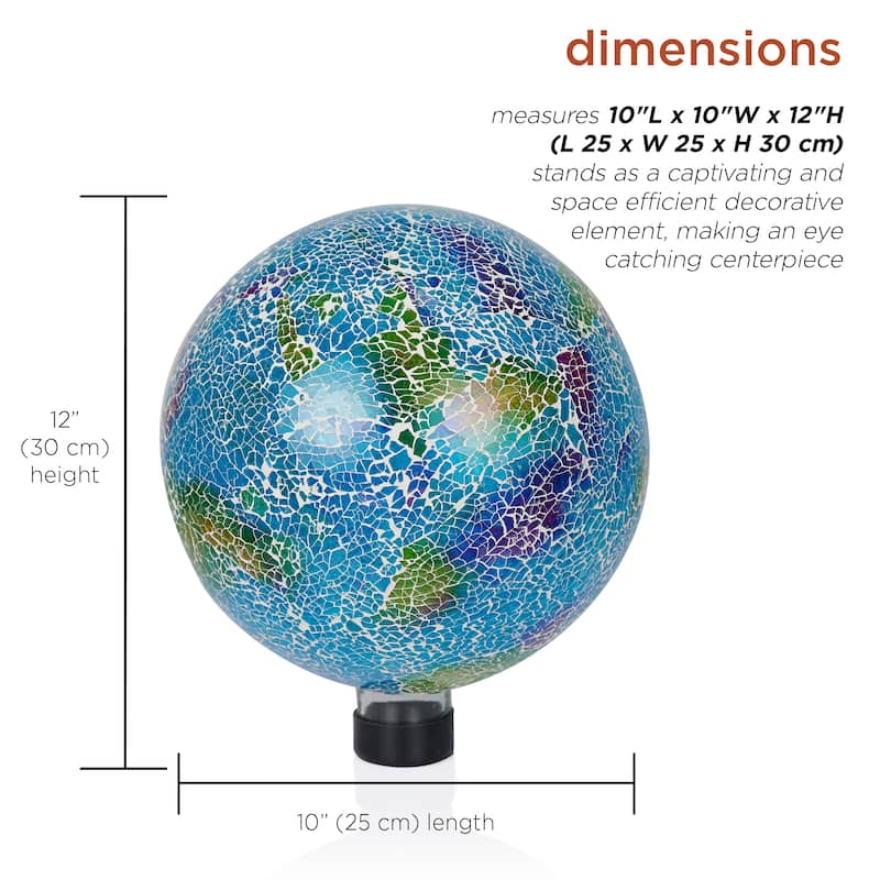 Mosaic Glass Gazing Globe