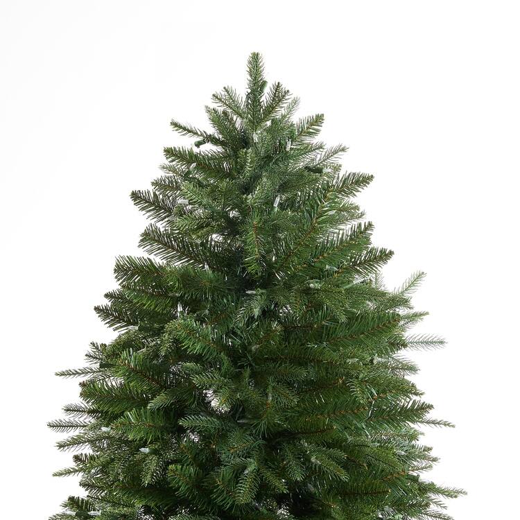 Traditional Artificial Christmas Tree with Lights, Prelit Christmas Tree, Pine Fir Christmas Tree with LED Lights
