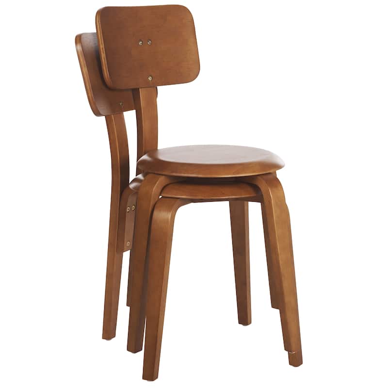 SAFAVIEH Vicie Stackable Dining Chair (Set of 2)