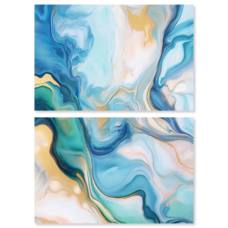Visions Pastel II Canvas Set of 2 by Art Remedy, Gallery Wrapped - 30" x 20"