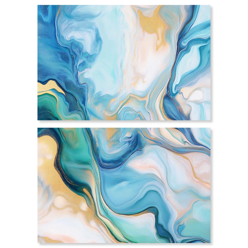 Visions Pastel II Canvas Set of 2 by Art Remedy, Gallery Wrapped