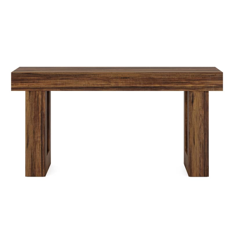 63-inch Long Wooden Sofa Console Hallway Table for Entryway