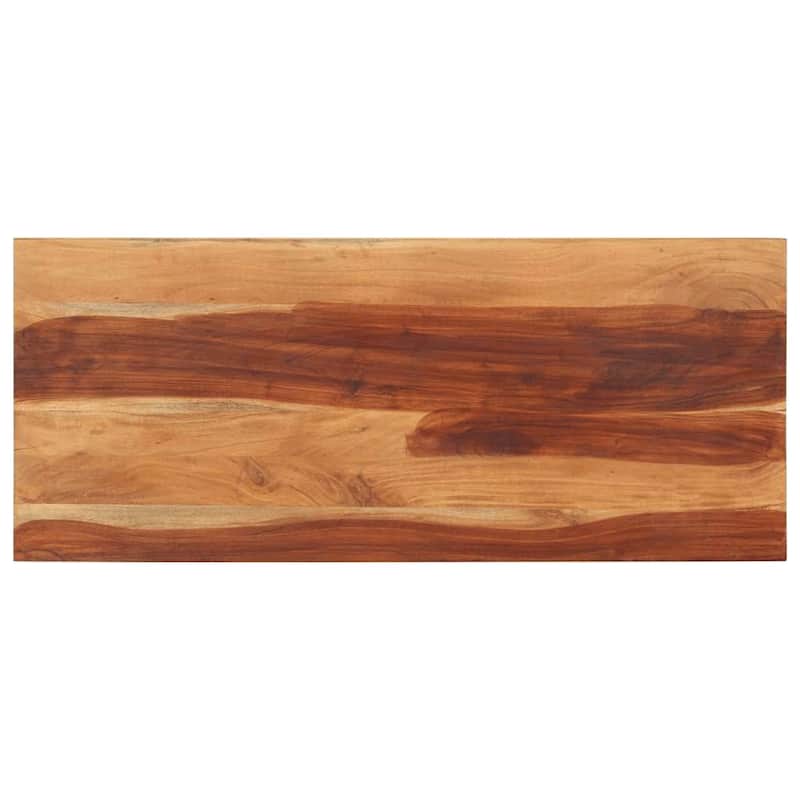 vidaXL Table Top Natural Wood Solid Acacia Wood 23.6 x 55.1 in Durable - 55.1 x 23.6 x 0.6 in